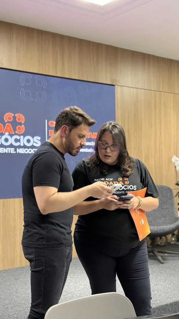 Troca de contatos entre participantes